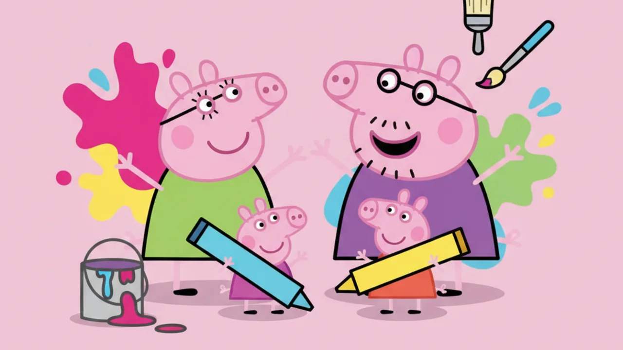 Aprende a Colorear a la Familia Pig con Dibujos Exclusivos