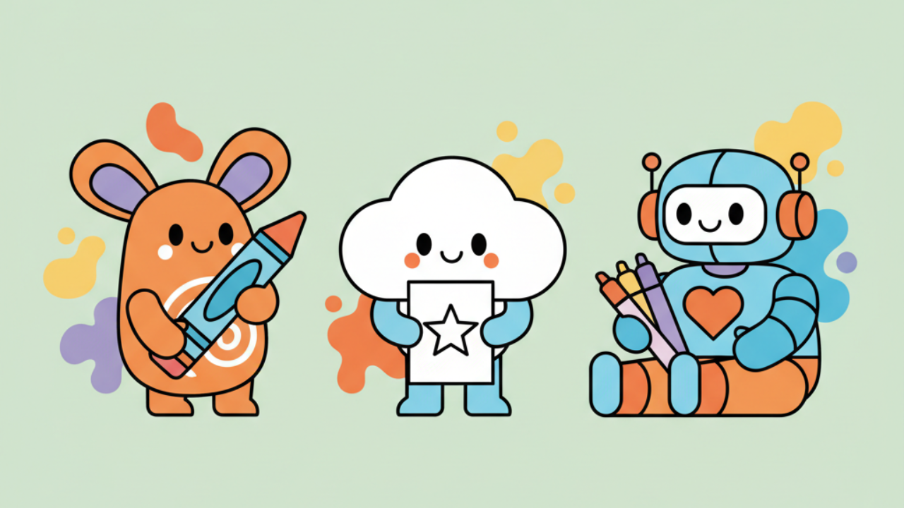 Dibujos de personajes tiernos para colorear y relajarse