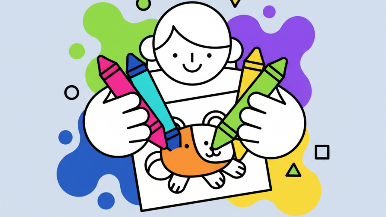 Cómo enseñar a los niños a colorear sin salirse de la raya