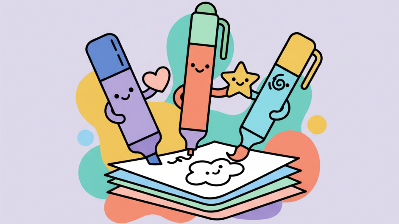 Cómo finalizar dibujos tiernos con rotuladores y marcadores