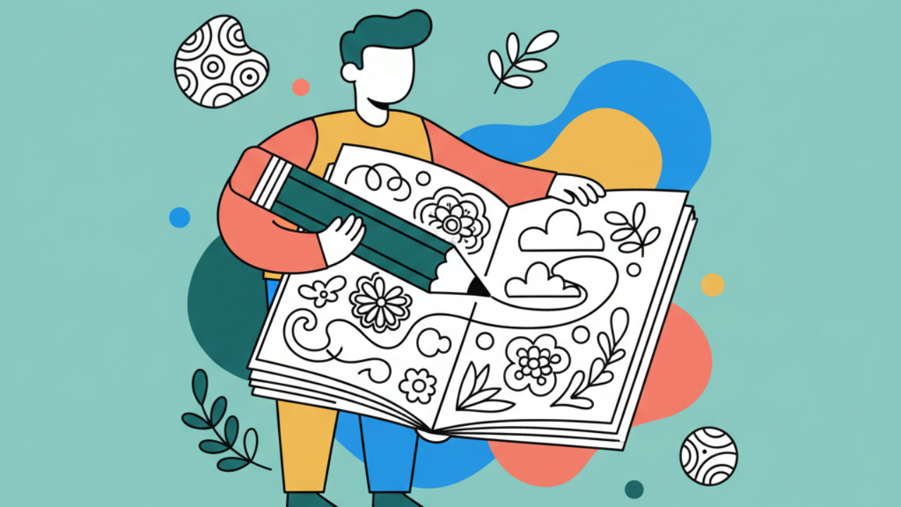 Tips de line art relajante para adultos que aman colorear