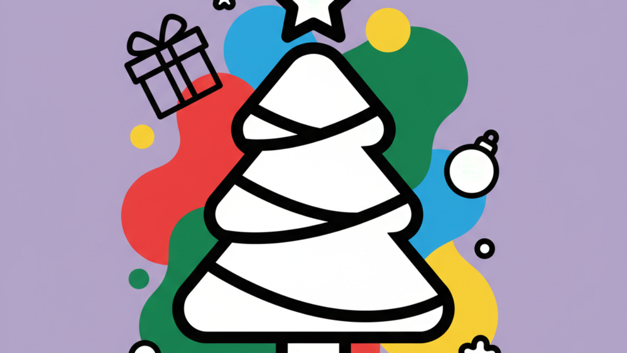 Árvore de Natal para colorir: atividades infantis criativas