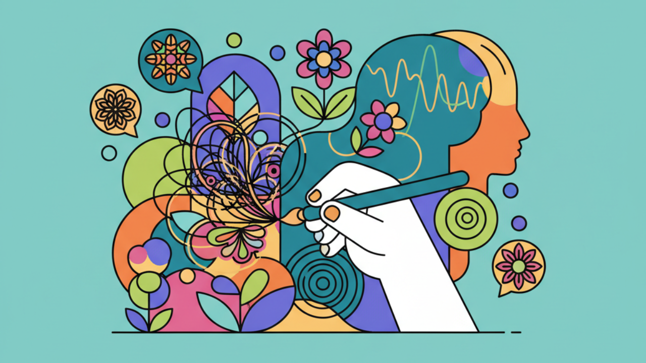 Tips de line art detallado para adultos: arte terapia y relax