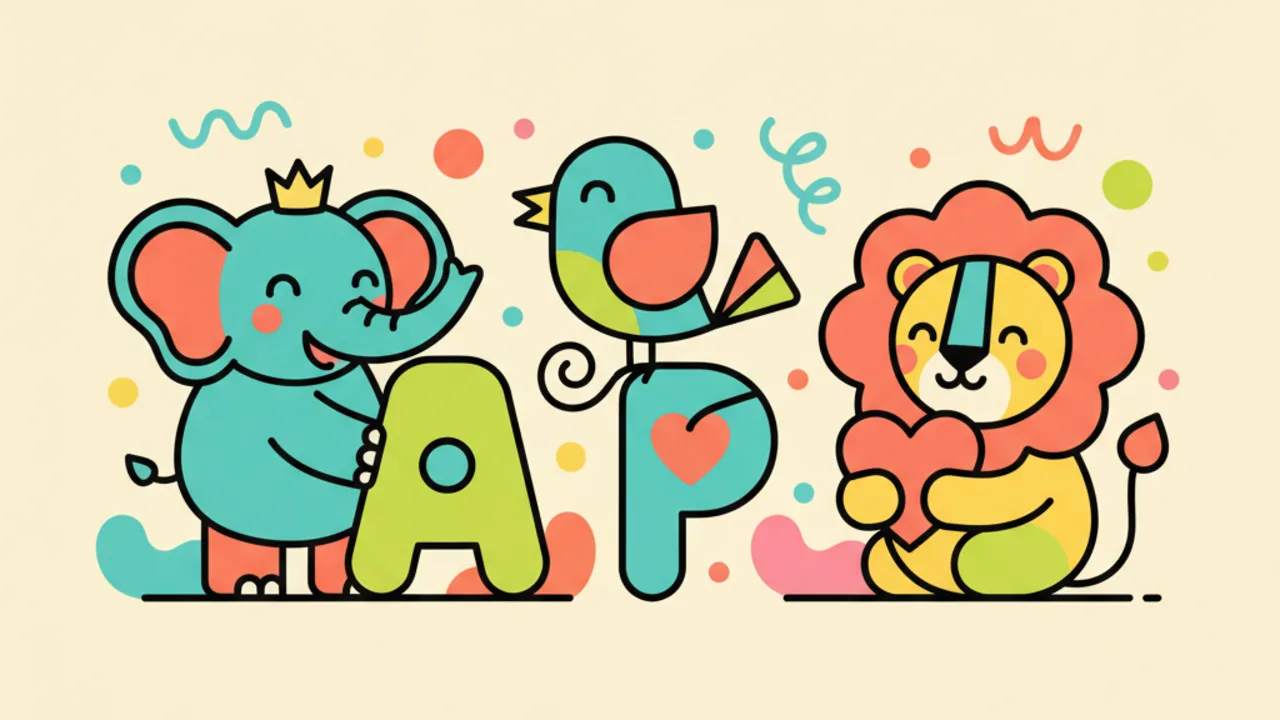 Dibujos de Alfabeto con Animales Tiernos para Colorear