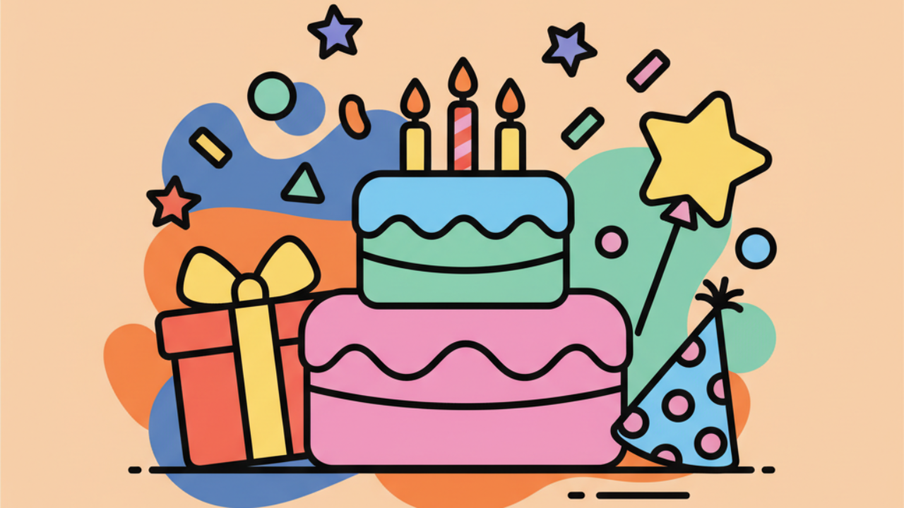 Actividades Infantiles: Dibujos de Cumpleaños para Colorear