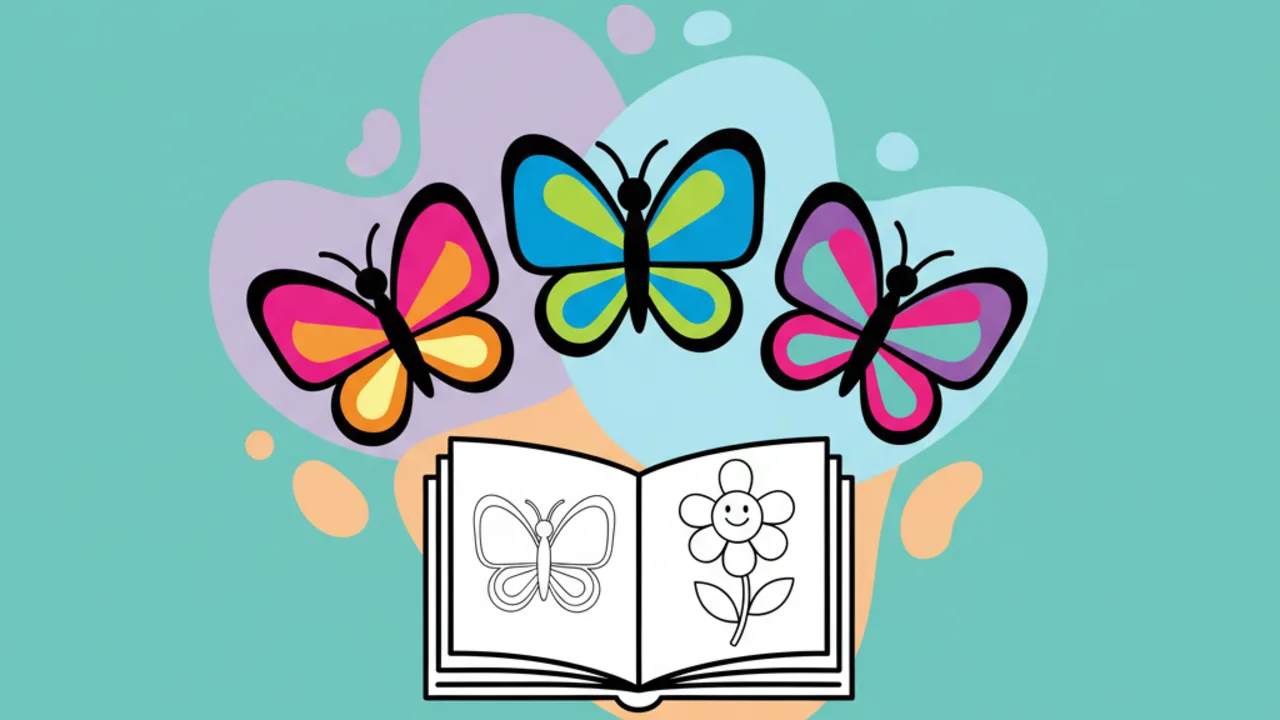 10 Lindos Dibujos de Mariposas Tiernas para Colorear