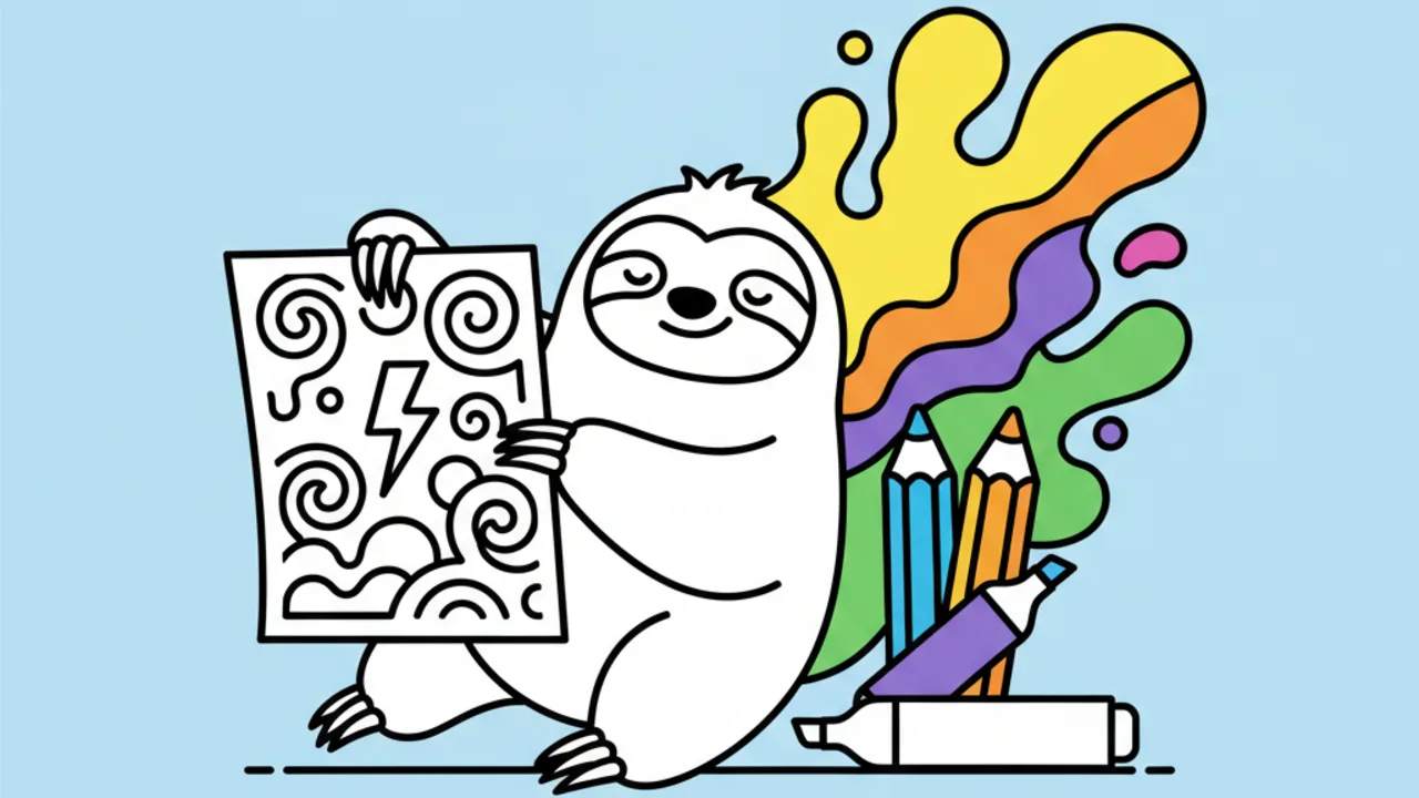 Dibujos de Flash de Zootopia para Colorear e Imprimir