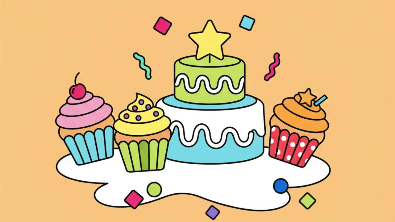 Colore Online: Cupcakes Tiernos y Pasteles Divertidos para Niños