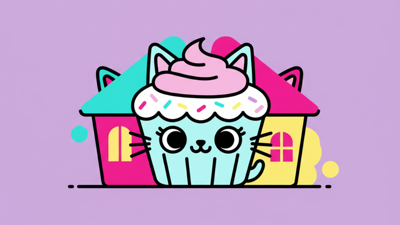 Dibujos de Cakey Cat: La Casa de Muñecas de Gabby para Colorear