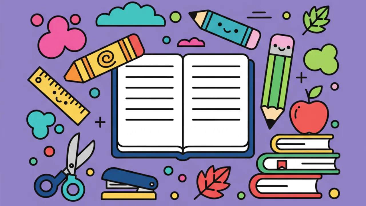 Dibujos Educativos de la Escuela para Colorear en Octubre