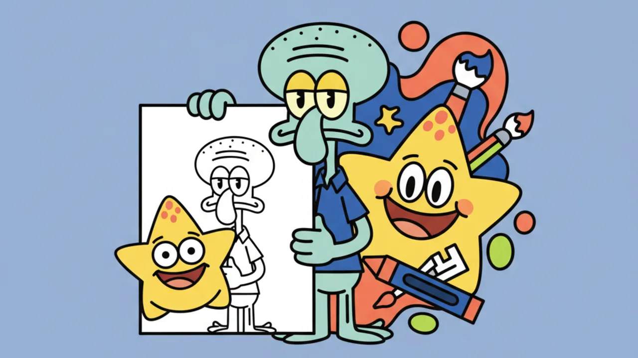 Calamardo para Colorear: Arte Educativo para Niños