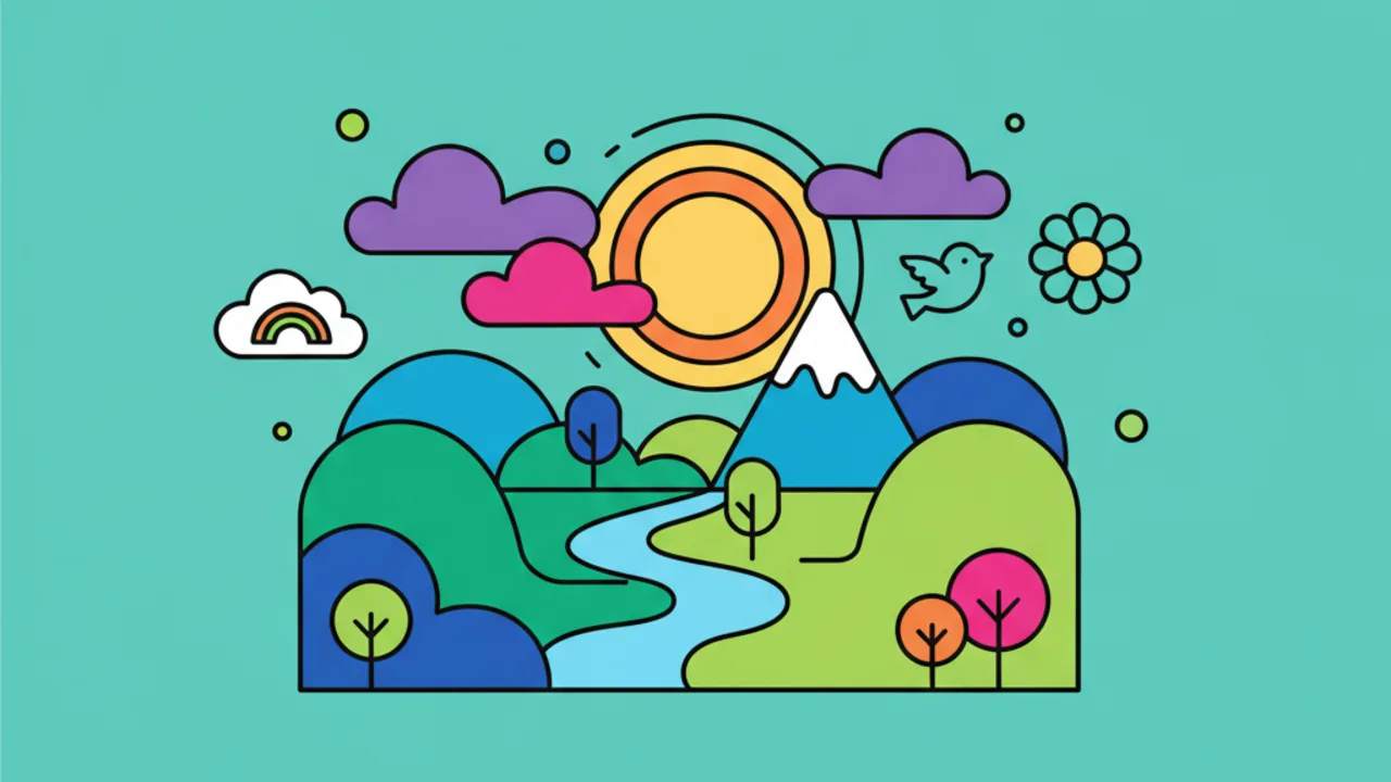 Dibujos de Paisajes para Colorear: Diversión y Creatividad