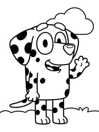 Coco la Dálmata para colorir Desenho de Coco la Dálmata para colorir e imprimir grátis