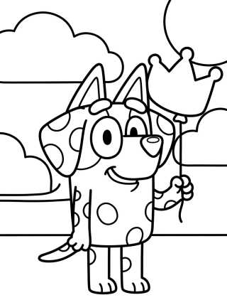 Chloe la Dálmata Sonriente para colorir Desenho de Chloe la Dálmata Sonriente para colorir e imprimir grátis