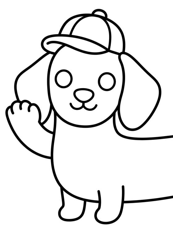 Snickers el Perro Salchicha para colorir Desenho de Snickers el Perro Salchicha para colorir e imprimir grátis