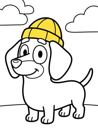 Snickers el Perro Salchicha para colorir Desenho de Snickers el Perro Salchicha para colorir e imprimir grátis