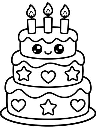 Coleção de desenhos para colorir: Cumpleaños Tiernos y Fiestas