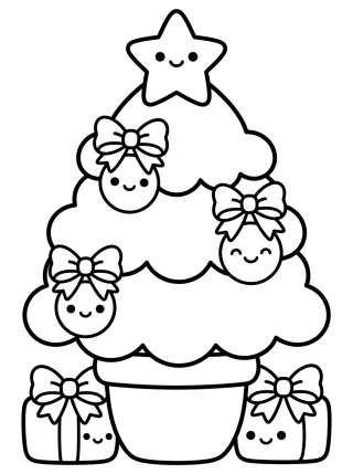 Coleção de desenhos para colorir: Árbol de Navidad para Colorear