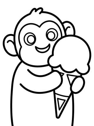 Bingo Comiendo Helado para colorir Desenho de Bingo Comiendo Helado para colorir e imprimir grátis