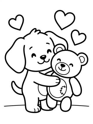 Bingo y su Osito Bobbil para colorir Desenho de Bingo y su Osito Bobbil para colorir e imprimir grátis