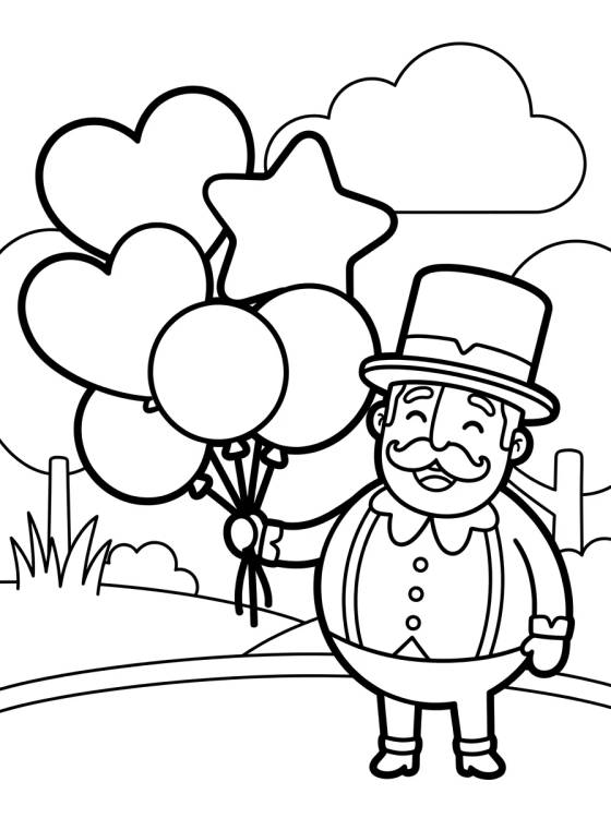 Bita con Globos de Fiesta para colorir Desenho de Bita con Globos de Fiesta para colorir e imprimir grátis