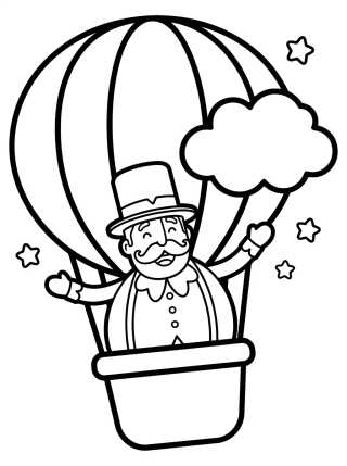Bita en el Globo Mágico para colorir Desenho de Bita en el Globo Mágico para colorir e imprimir grátis