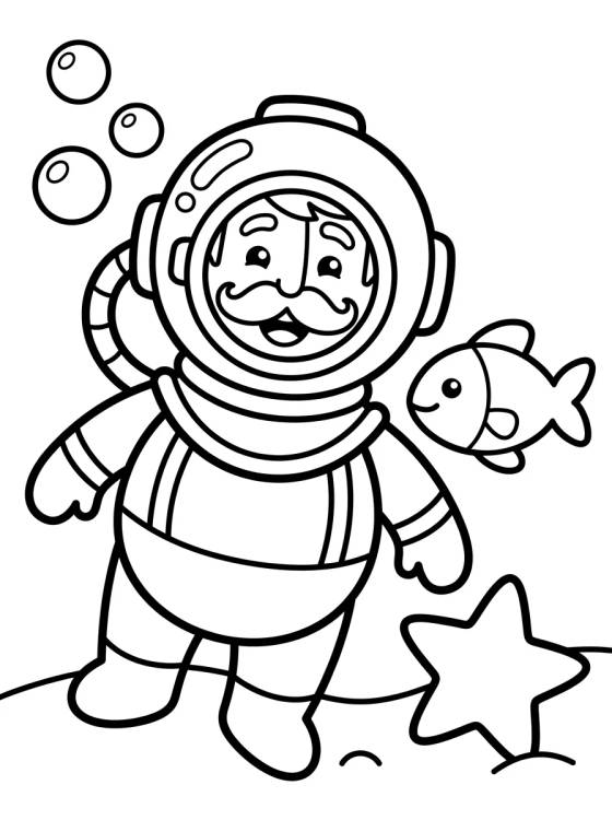 Bita en el Fondo del Mar para colorir Desenho de Bita en el Fondo del Mar para colorir e imprimir grátis
