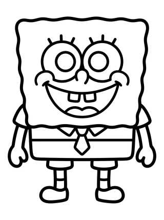 Bob Esponja Sonriendo para colorir Desenho de Bob Esponja Sonriendo para colorir e imprimir grátis