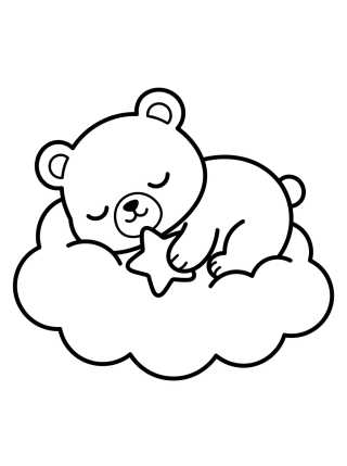 Bobbie Durmiendo en una Nube para colorir Desenho de Bobbie Durmiendo en una Nube para colorir e imprimir grátis