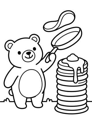 Bobbie y la Torre de Panqueques para colorir Desenho de Bobbie y la Torre de Panqueques para colorir e imprimir grátis