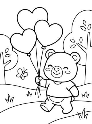 Coleção de desenhos para colorir: Osito Bobbie de Paseo