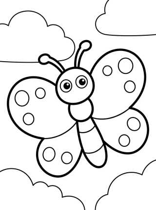 Mariposa con Alas de Corazón para colorir Desenho de Mariposa con Alas de Corazón para colorir e imprimir grátis