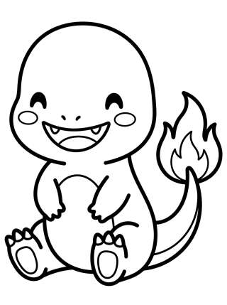 Coleção de desenhos para colorir: Charmander para Colorear