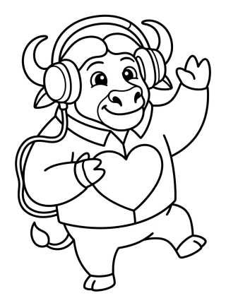 Jefe Bogo Bailando el Baile de Gazelle para colorir Desenho de Jefe Bogo Bailando el Baile de Gazelle para colorir e imprimir grátis
