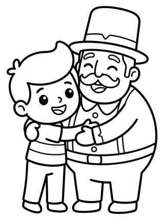 Dan Abrazando a Bita para colorir Desenho de Dan Abrazando a Bita para colorir e imprimir grátis