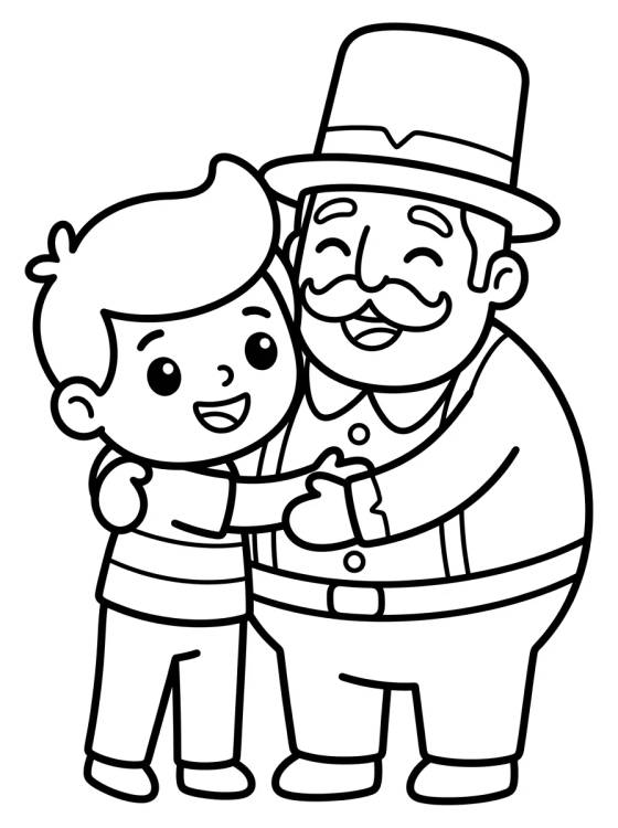 Dan Abrazando a Bita para colorir Desenho de Dan Abrazando a Bita para colorir e imprimir grátis