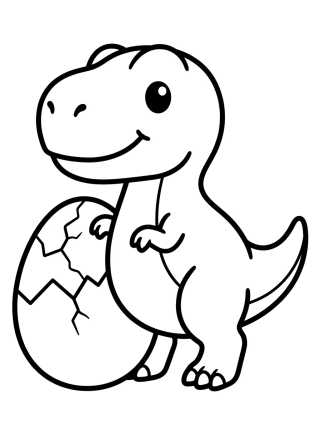 Tirano-Rex Muy Tierno para colorir Desenho de Tirano-Rex Muy Tierno para colorir e imprimir grátis