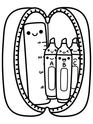 Estuche Lleno de Alegría para colorir Desenho de Estuche Lleno de Alegría para colorir e imprimir grátis