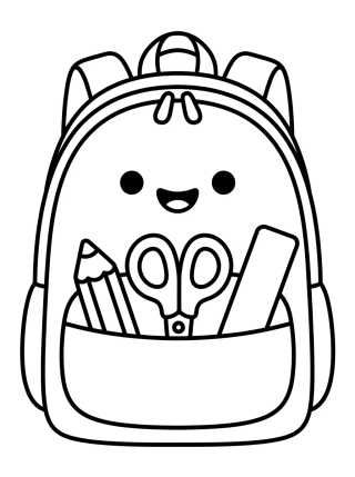 Mochila Escolar Tierna para colorir Desenho de Mochila Escolar Tierna para colorir e imprimir grátis