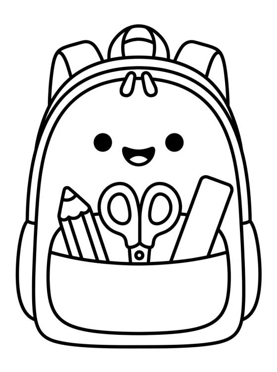 Mochila Escolar Tierna para colorir Desenho de Mochila Escolar Tierna para colorir e imprimir grátis