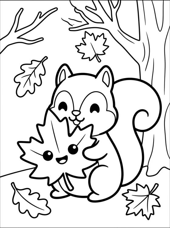 Hojas de Otoño para colorir Desenho de Hojas de Otoño para colorir e imprimir grátis