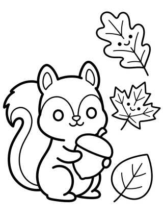 Otoño y las Hojas Cayendo para colorir Desenho de Otoño y las Hojas Cayendo para colorir e imprimir grátis