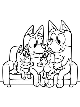 Mamá Chilli y su Familia Reunida para colorir Desenho de Mamá Chilli y su Familia Reunida para colorir e imprimir grátis