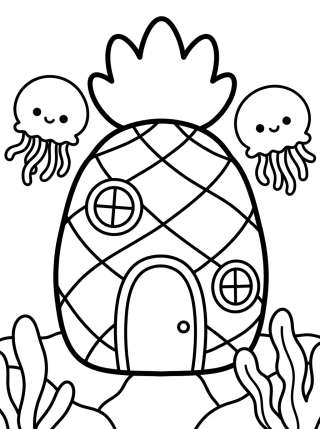Coleção de desenhos para colorir: Fondo de Bikini para Colorear