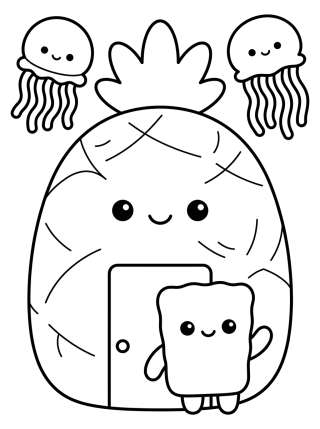 Coleção de desenhos para colorir: Fondo de Bikini para Colorear