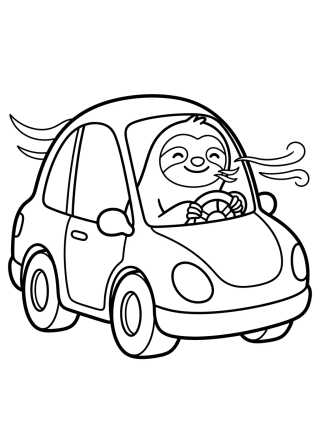 Flash Manejando el Coche Rápido para colorir Desenho de Flash Manejando el Coche Rápido para colorir e imprimir grátis