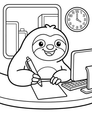 Flash Sonriendo en el Trabajo para colorir Desenho de Flash Sonriendo en el Trabajo para colorir e imprimir grátis