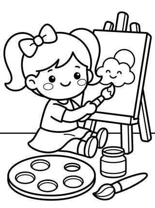 Gabby Haciendo Pinturas y Artes para colorir Desenho de Gabby Haciendo Pinturas y Artes para colorir e imprimir grátis