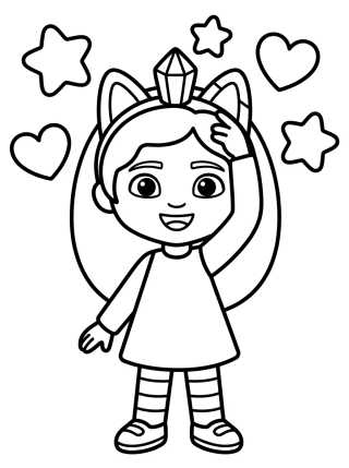 Gabby Mágica Encogiendo para colorir Desenho de Gabby Mágica Encogiendo para colorir e imprimir grátis