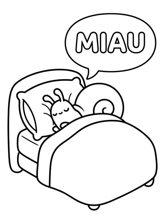 Gary Durmiendo en su Cama para colorir Desenho de Gary Durmiendo en su Cama para colorir e imprimir grátis